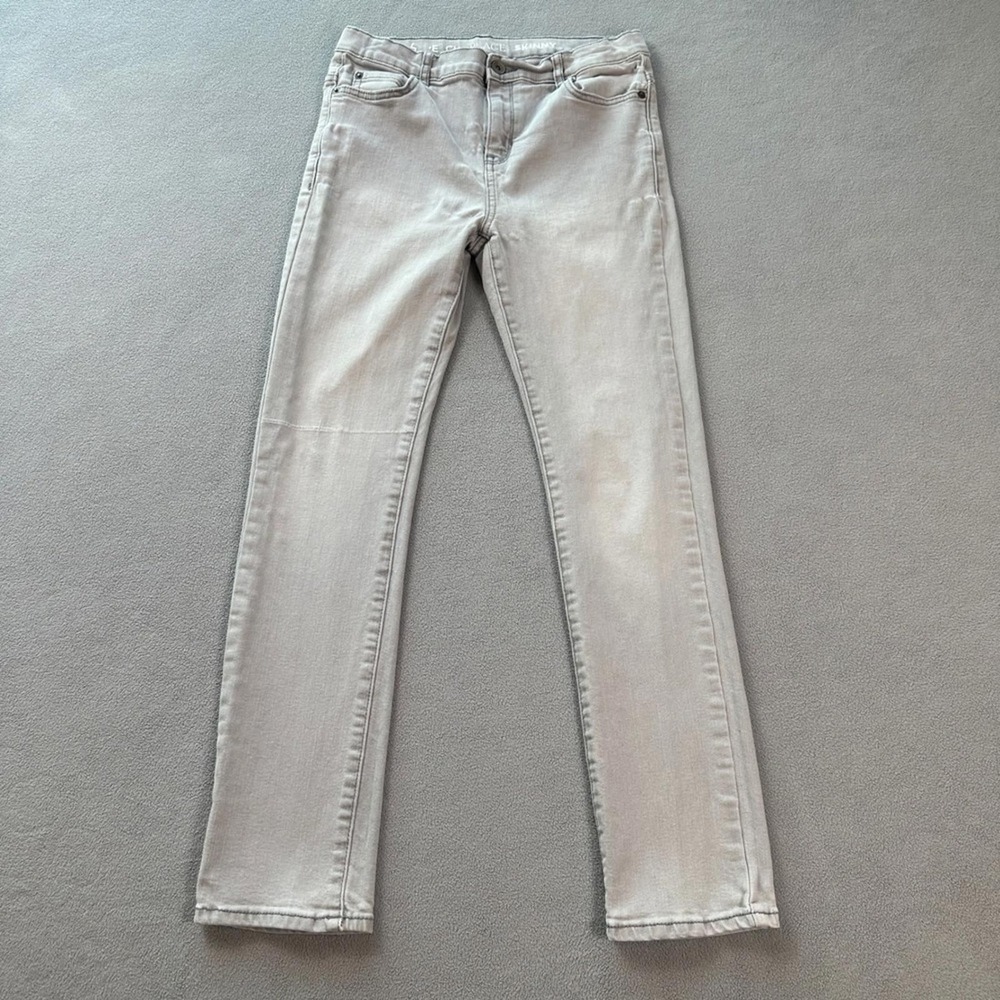 The Childrens Place Boys Gray Skinny Jeans Size 14 Adjustable Waist Stretch
